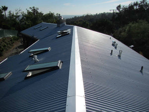 Corrugated metal roof