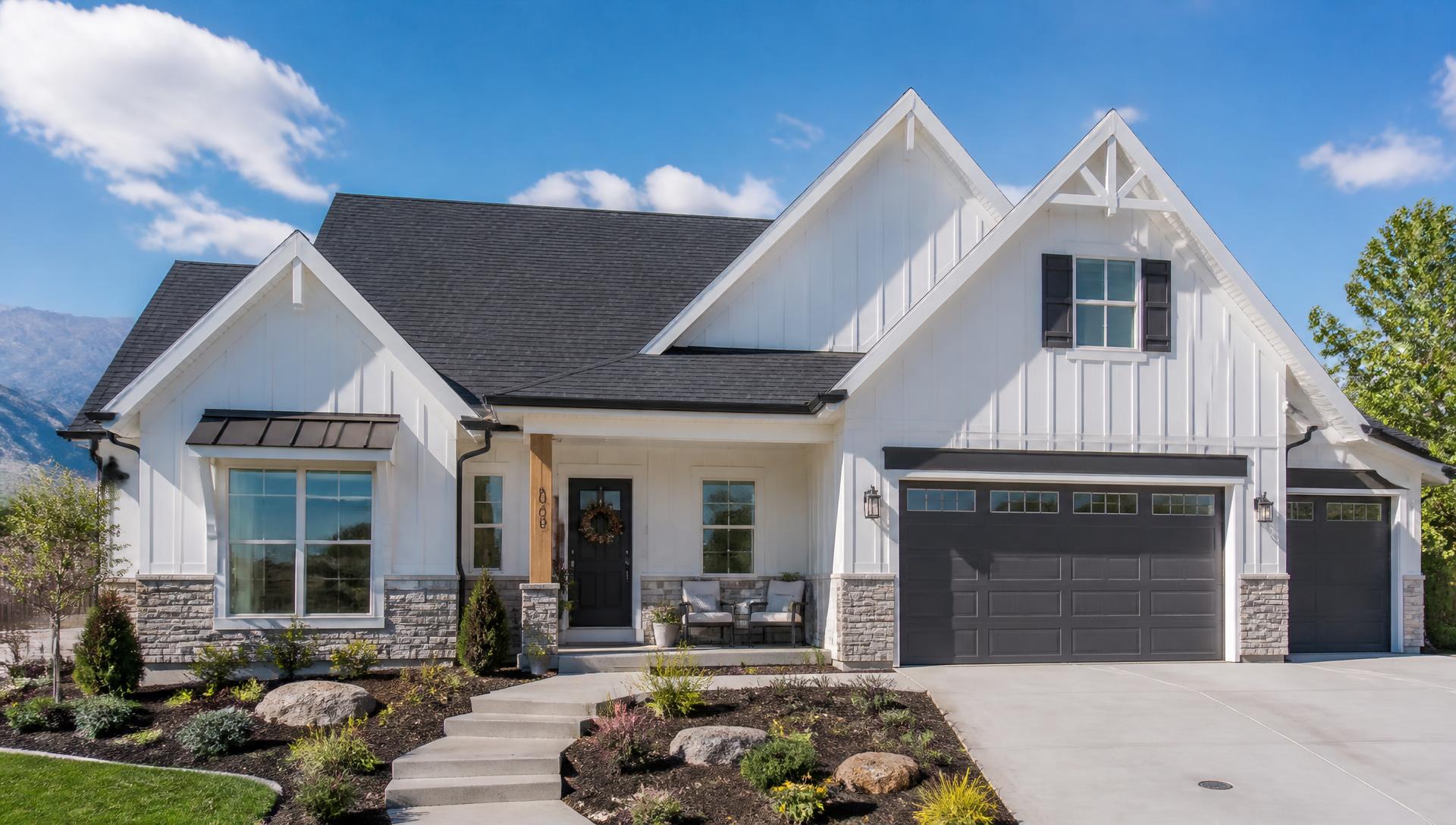 Bright daytime view of a well-maintained Utah home exterior with a clean roofline